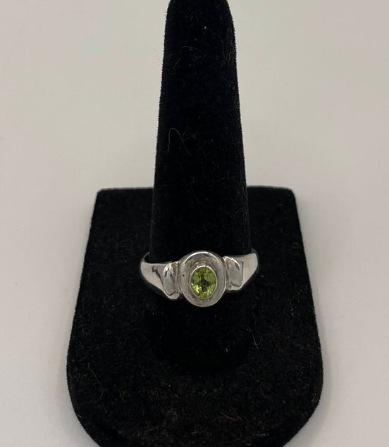 Peridot Silver Ring