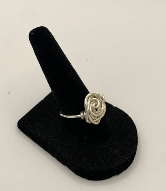 Wire Wrapped Rose Ring