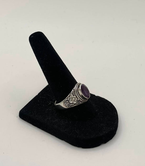 Amethyst Silver Ring