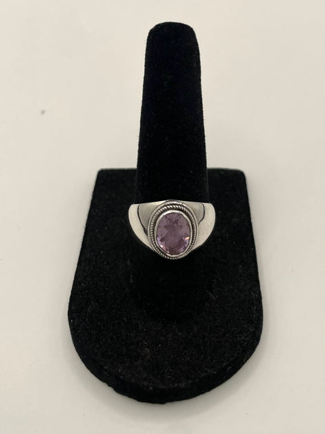Amethyst Silver Ring