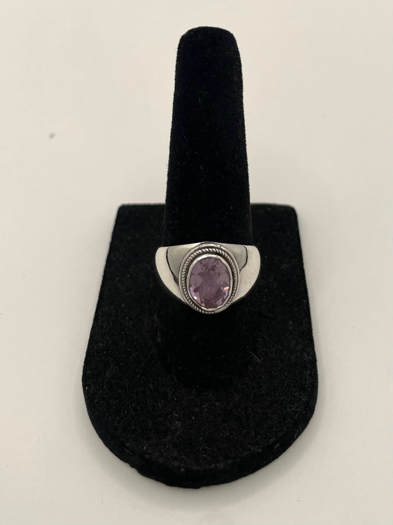 Amethyst Silver Ring