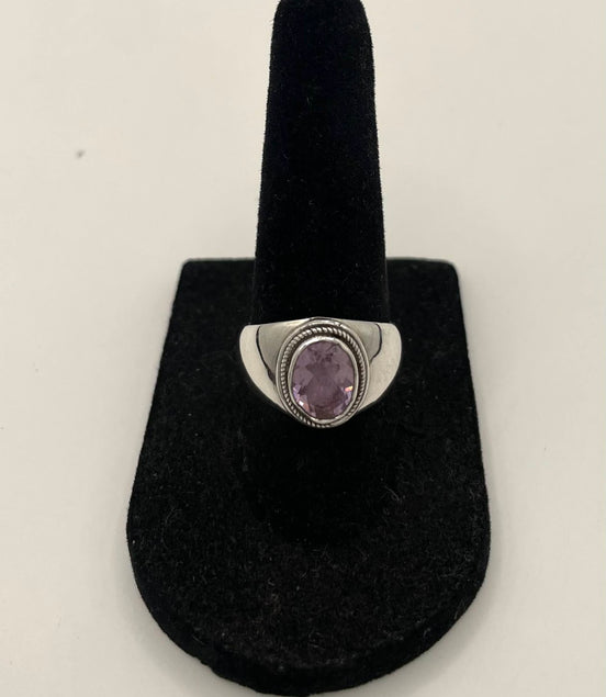 Amethyst Silver Ring