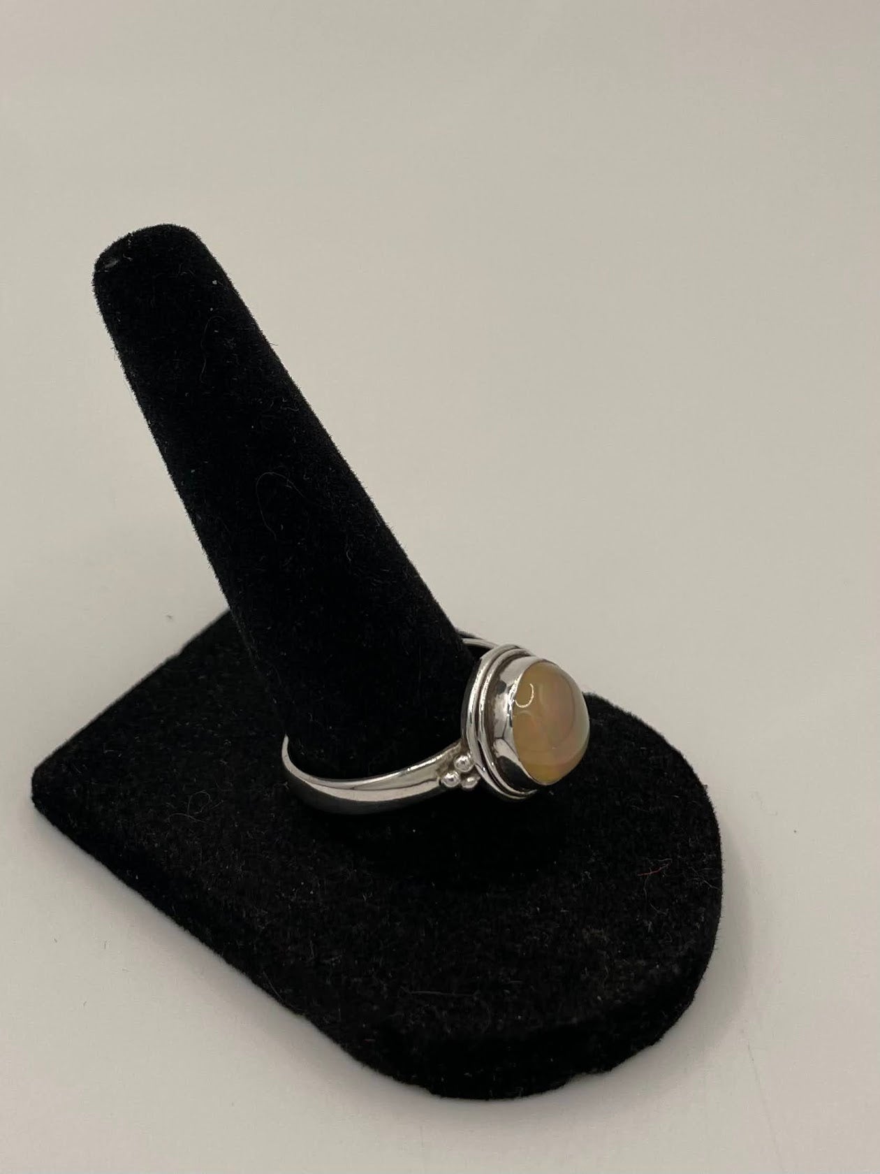 Opal Silver Ring
