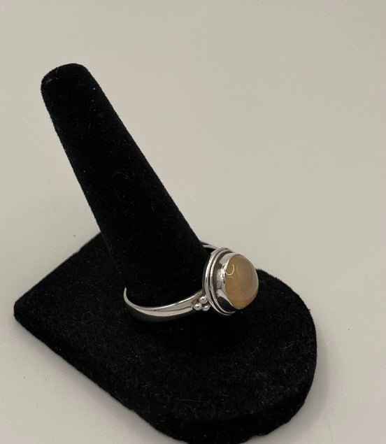 Opal Silver Ring