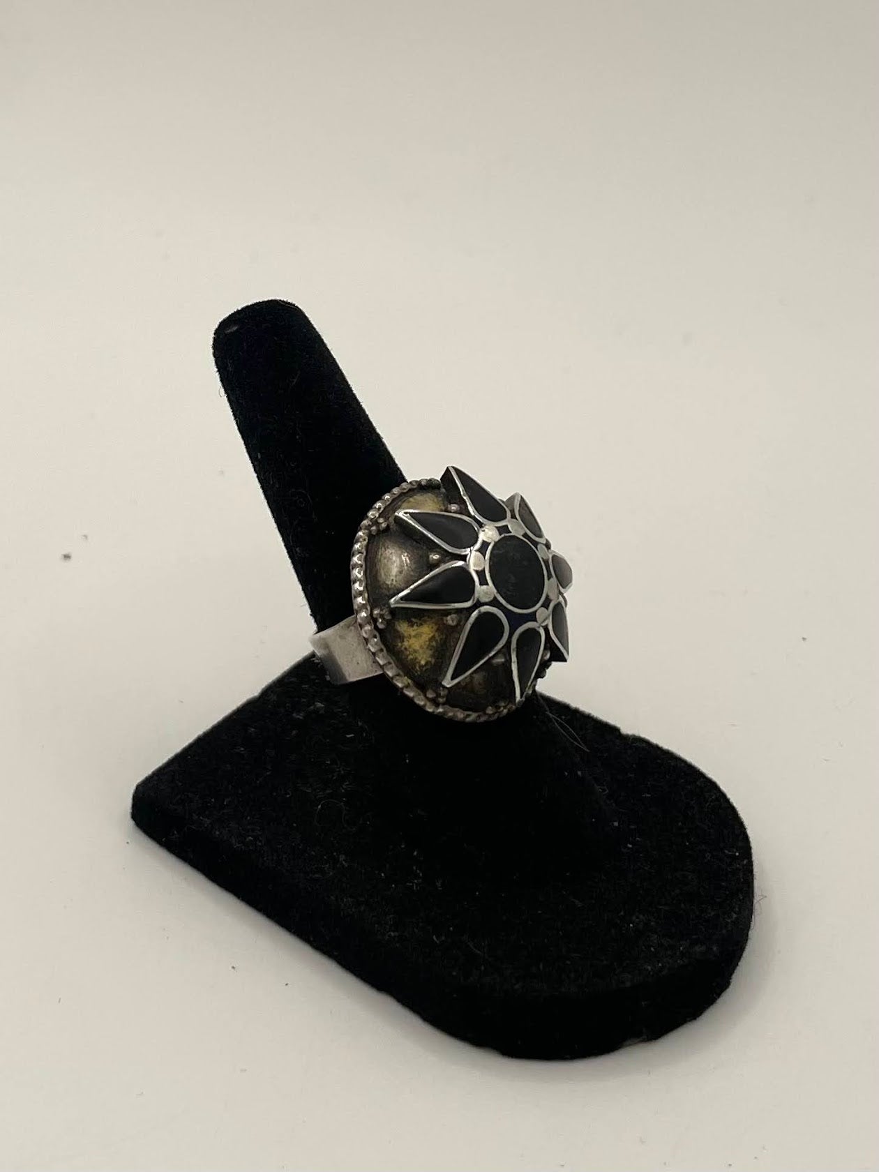 Afghan Antique Onyx Silver Ring