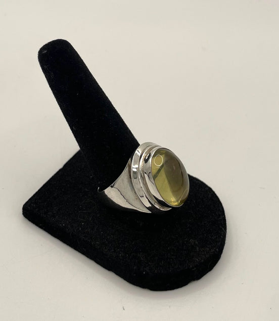 Fluorite Silver Ring