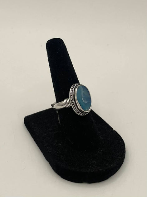 Opal Silver Ring