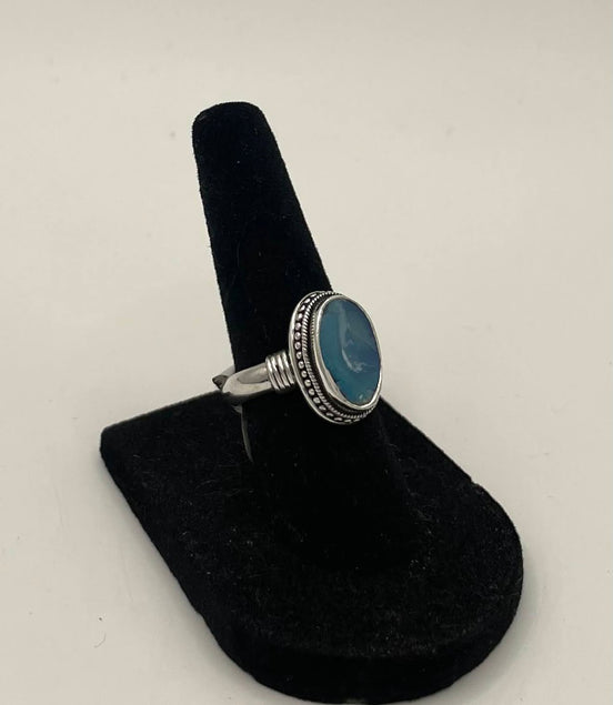 Opal Silver Ring