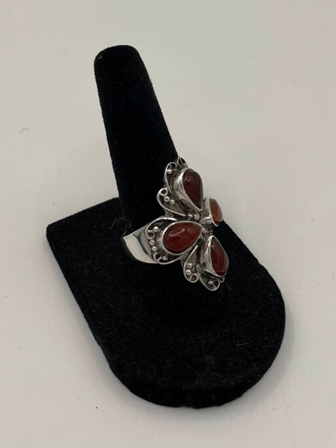 Carnelian Silver Ring