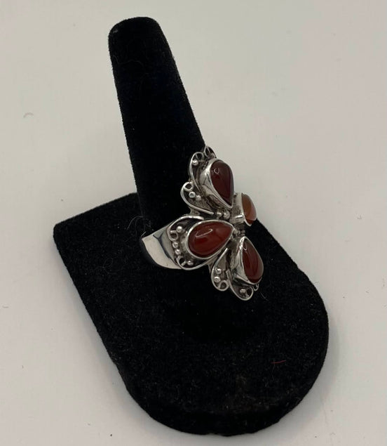 Carnelian Silver Ring