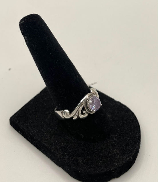 Amethyst Silver Ring