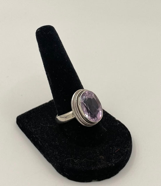 Amethyst Silver Ring