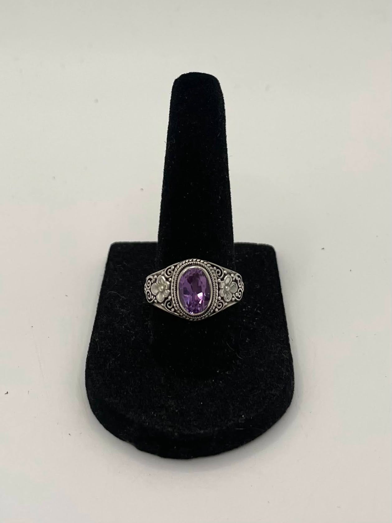 Amethyst Silver Ring