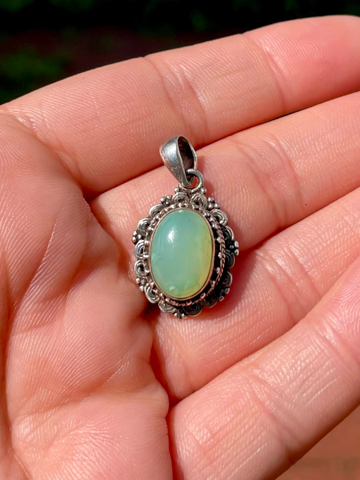 Jade Silver Pendant