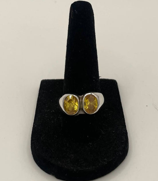 Citrine Silver Ring