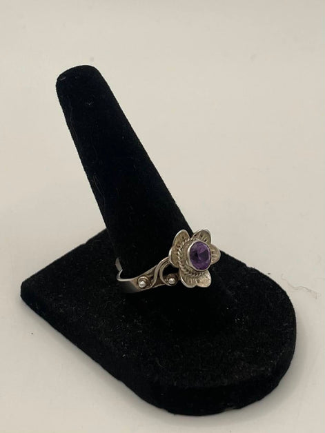 Amethyst Silver Ring