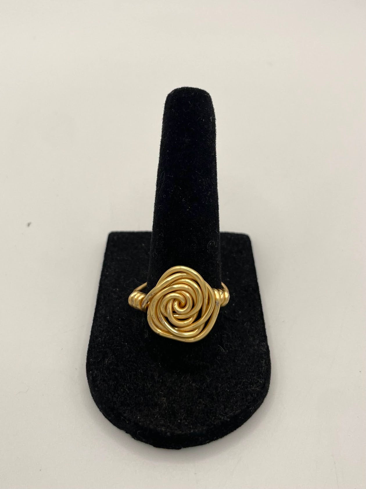 Wire Wrapped Rose Ring