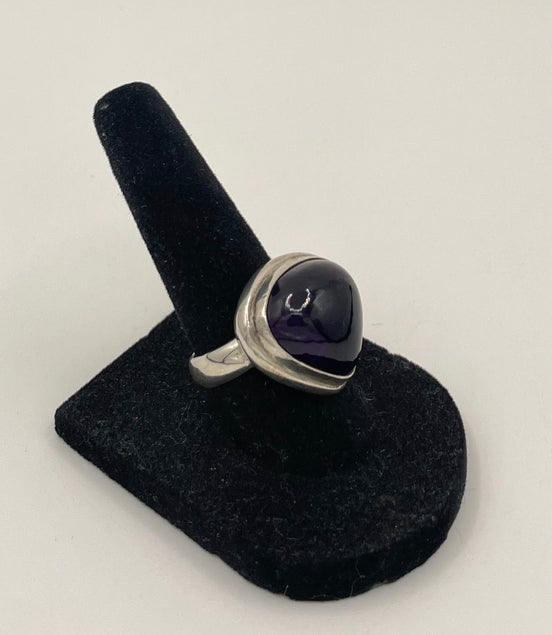 Amethyst Silver Ring