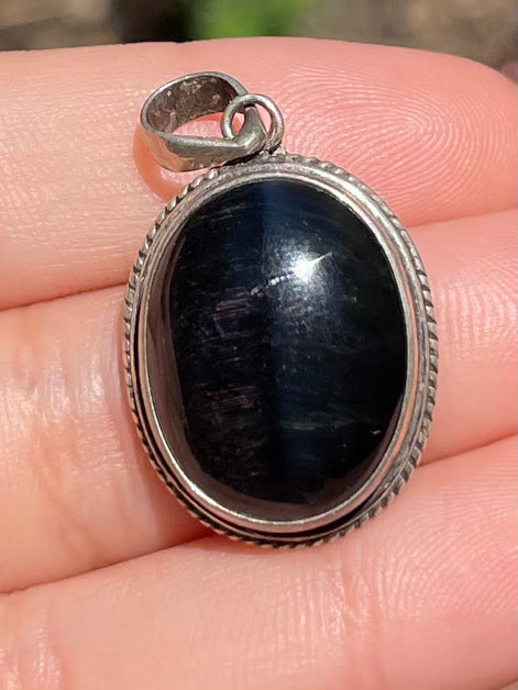 Onyx Silver Pendent