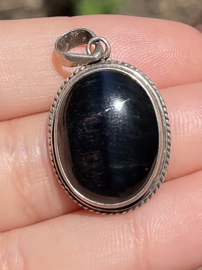Onyx Silver Pendent