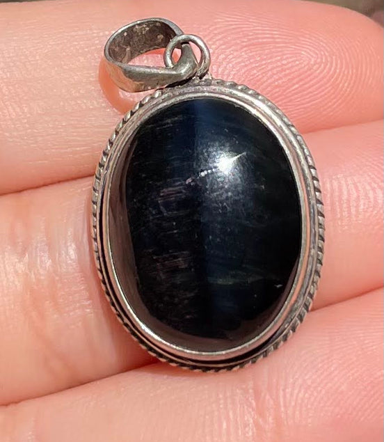 Onyx Silver Pendent