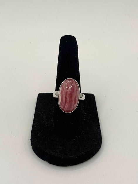Rhodochorite Silver Ring