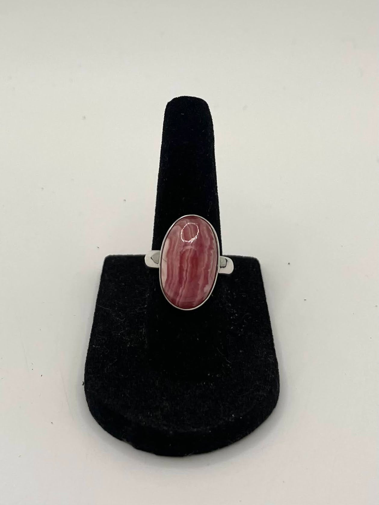 Rhodochorite Silver Ring