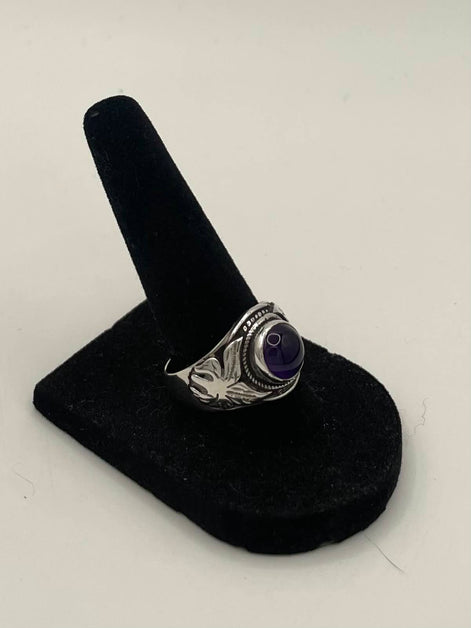 Amethyst Silver Ring