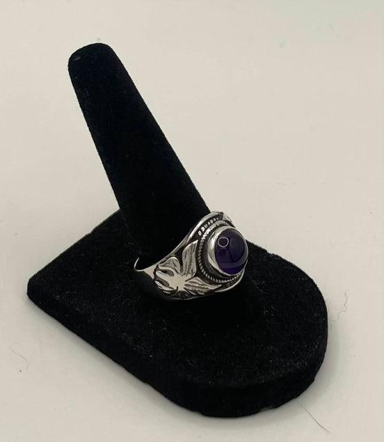Amethyst Silver Ring