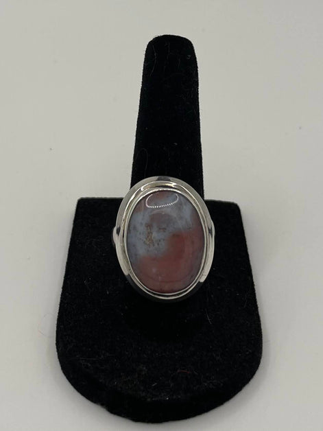 Agate Silver Ring