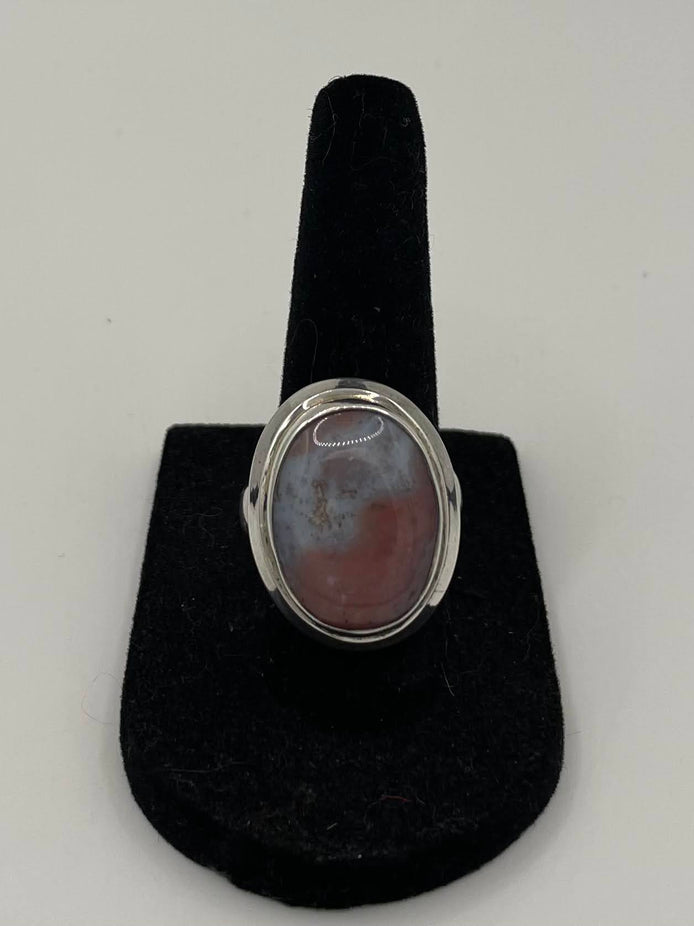 Agate Silver Ring