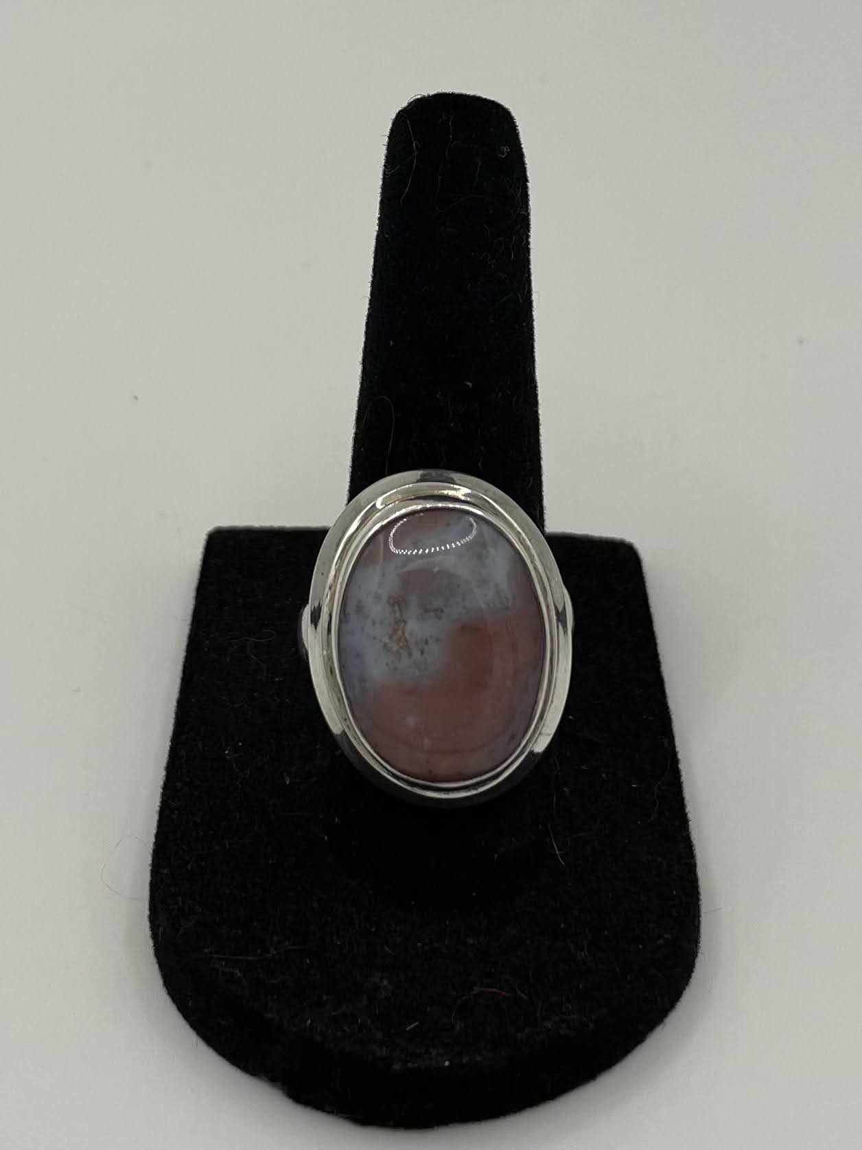Agate Silver Ring