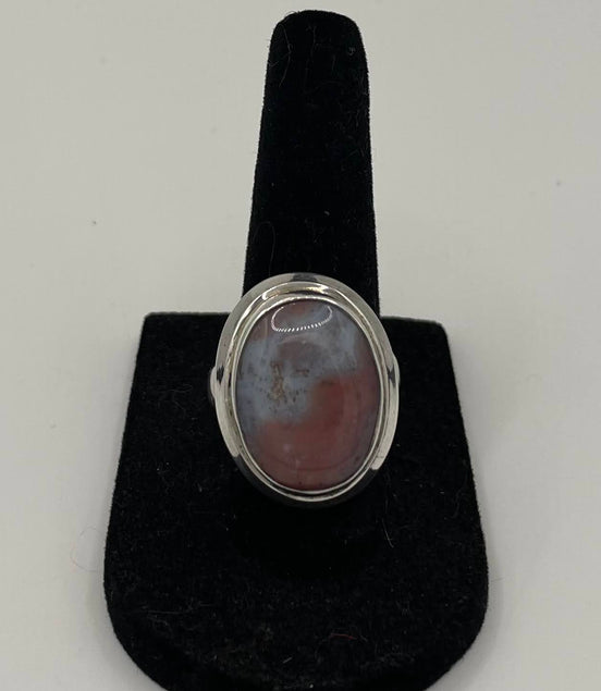 Agate Silver Ring