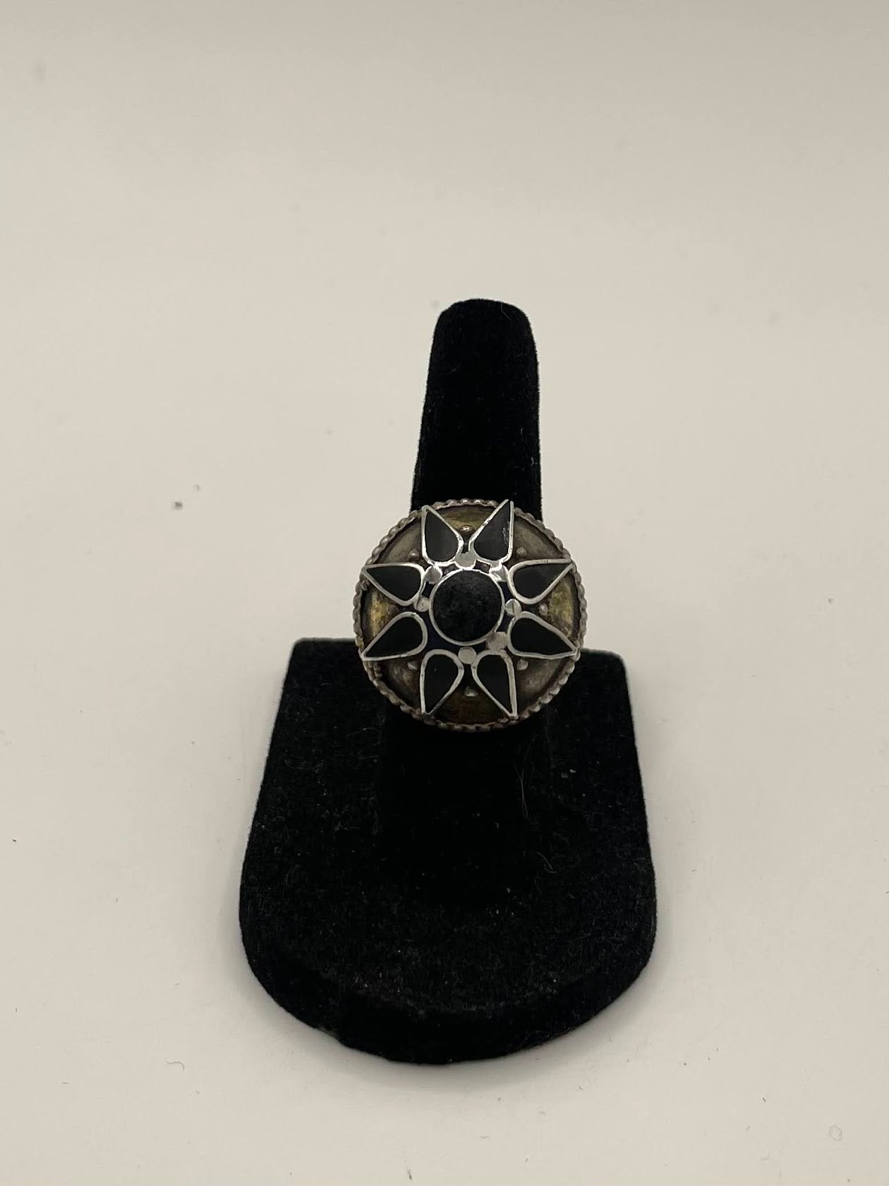 Afghan Antique Onyx Silver Ring