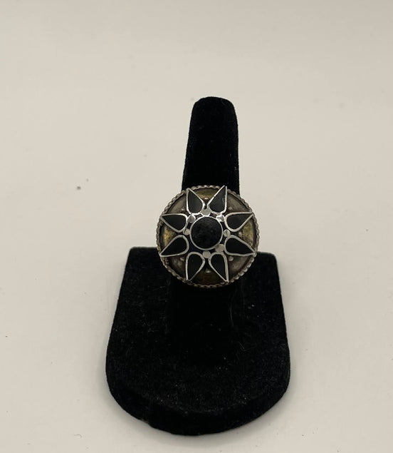 Afghan Antique Onyx Silver Ring