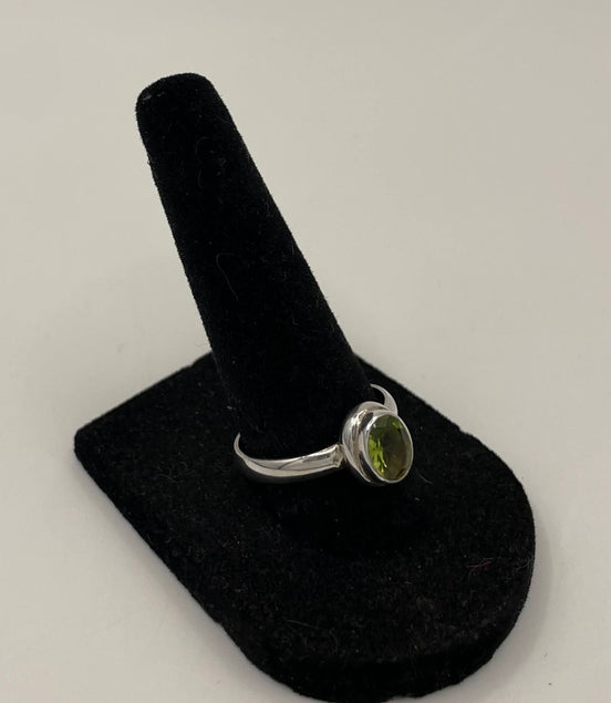 Peridot Silver Ring