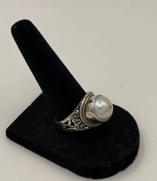 Pearl Silver Ring