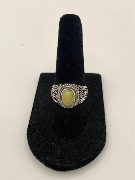 Opal Silver Ring