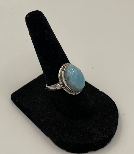 Larimar Silver Ring