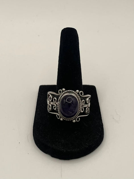Amethyst Silver Ring