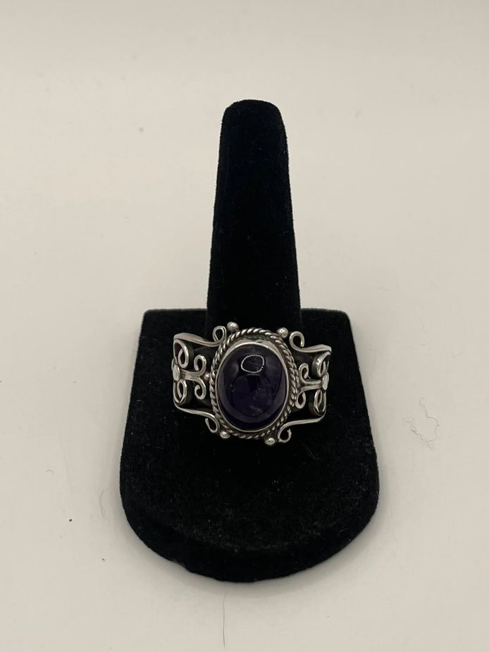 Amethyst Silver Ring