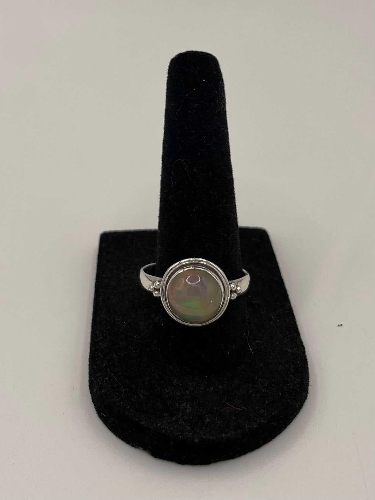 Opal Silver Ring