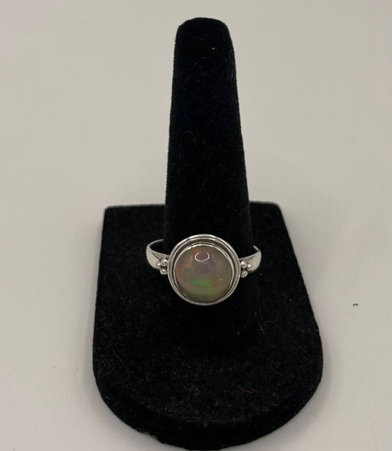 Opal Silver Ring