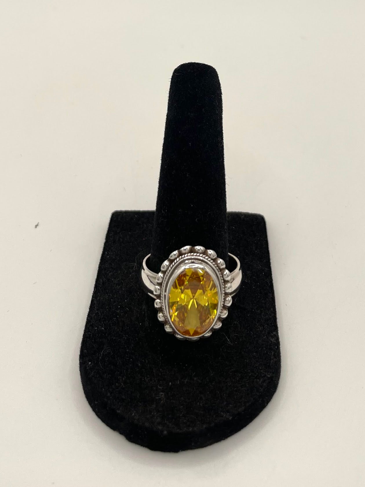 Citrine Silver Ring