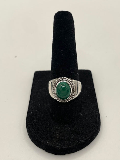 Malachite Silver Ring