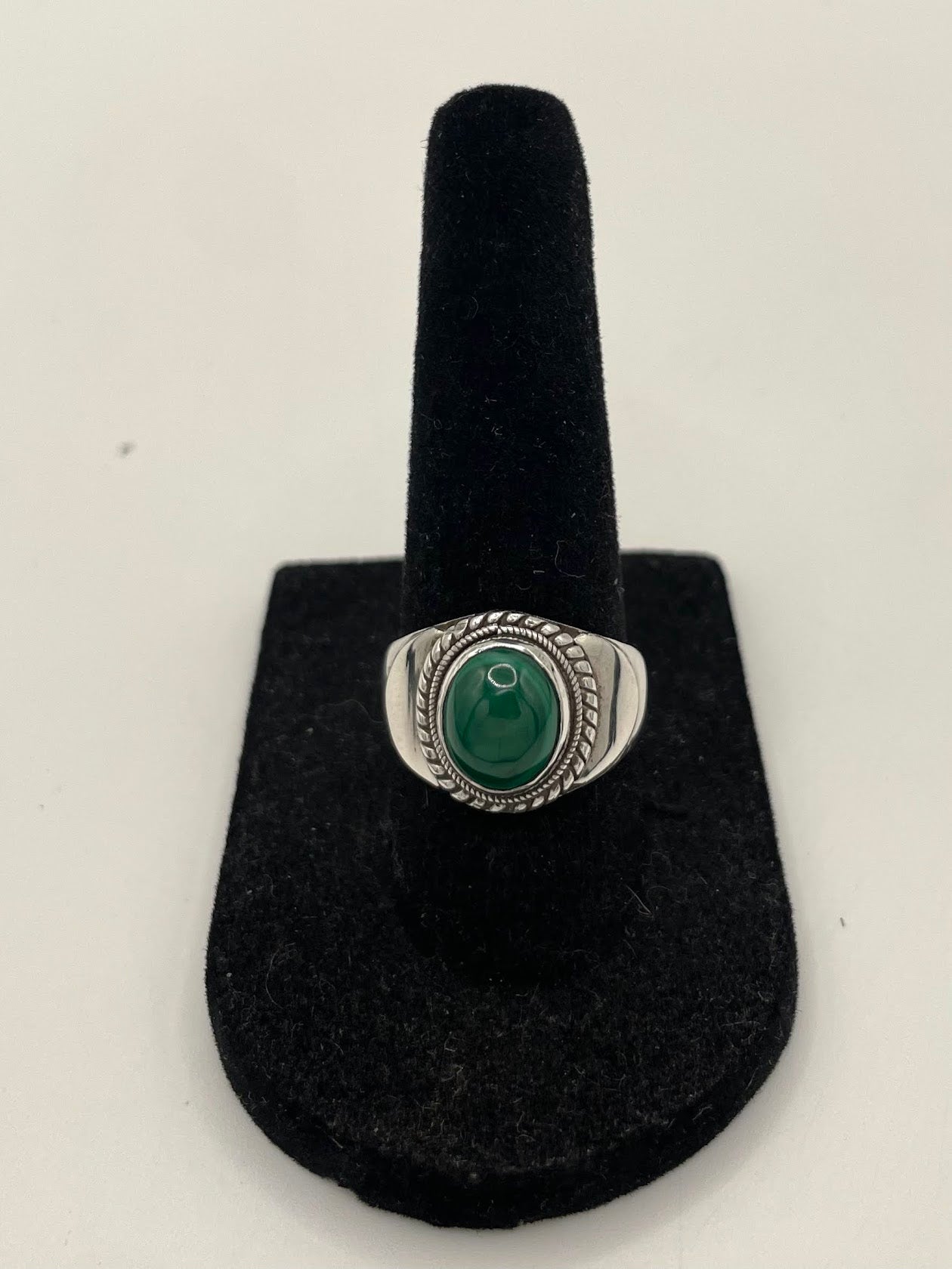 Malachite Silver Ring
