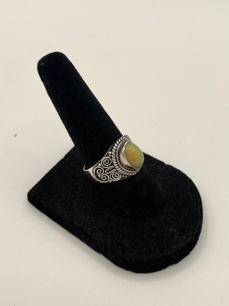 Opal Silver Ring